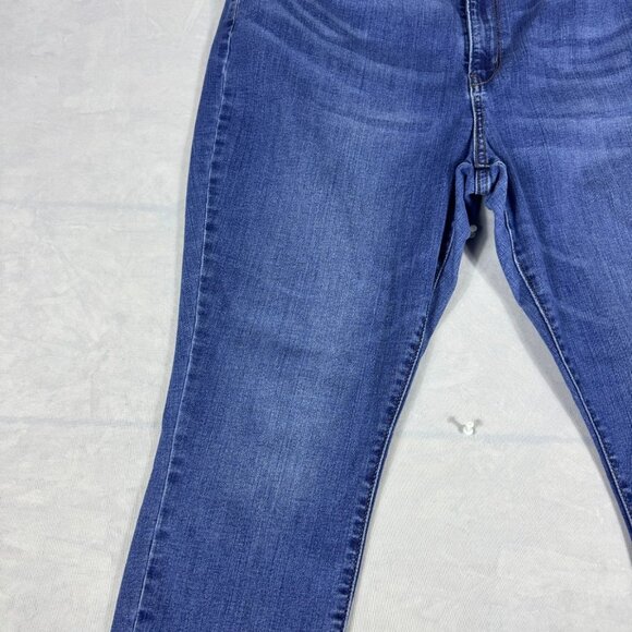 Levi's Skinny Jeans Womens Blue Stretch Denim High Rise Comfort Size 18S 34x28 - Picture 5 of 16